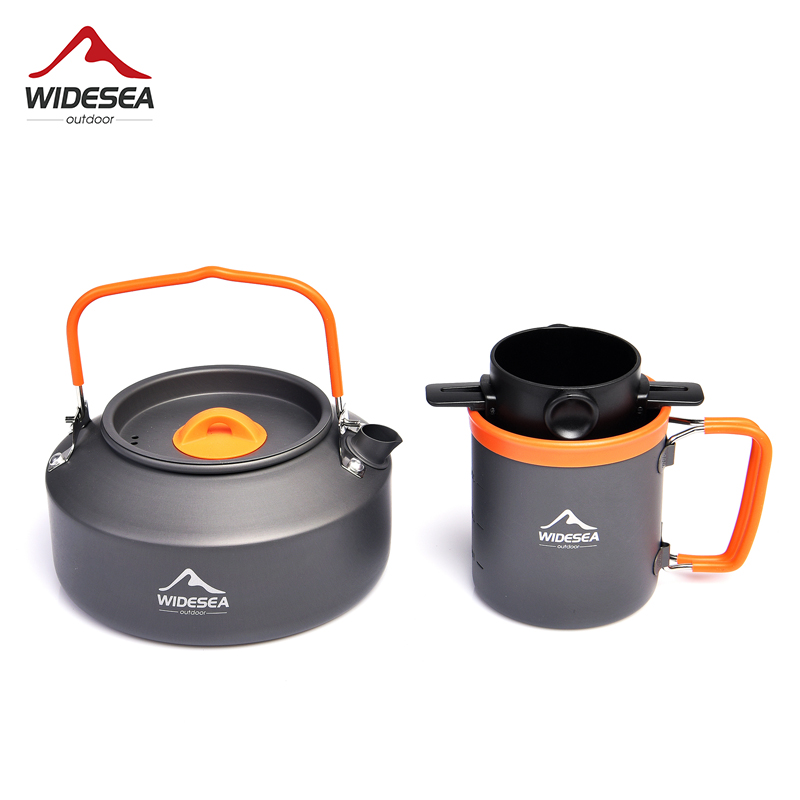 Camping Cooking Set With Kettle - Widesea Camping Coffee Cookware Set Outdoor