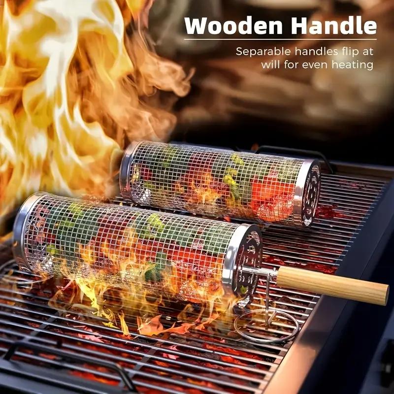 Camping Cooking Set Stainless Steel - Food Grade Stainless Steel Round Rolling