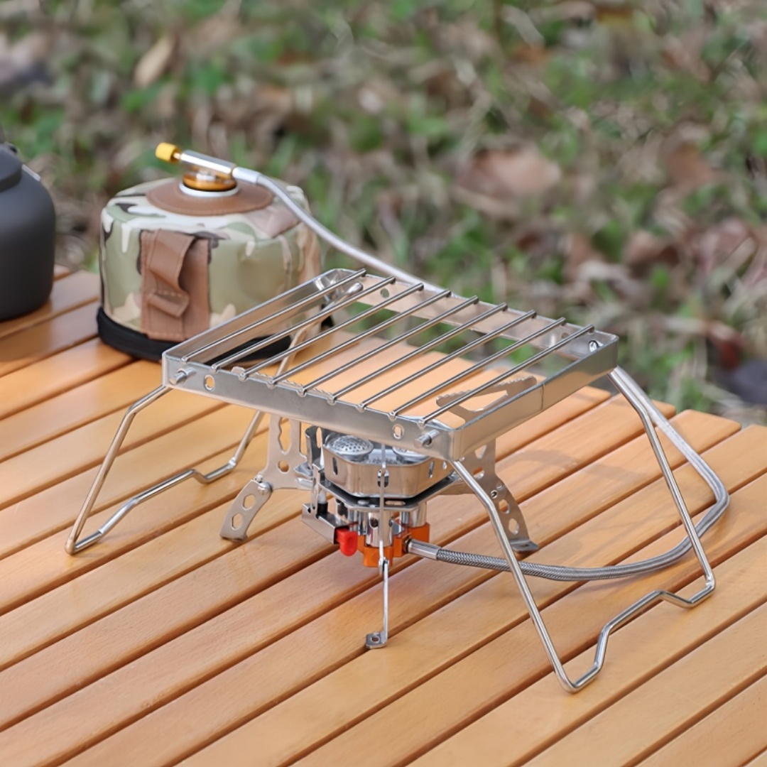 Camping Cooking Equipment Bag - Stainless Steel Foldable Camping Grill Outdoor