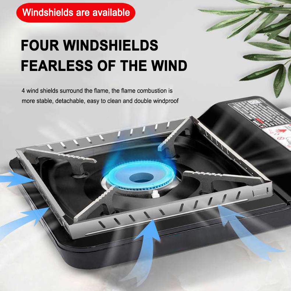 Camping Cooking Wind Blocker - Camping Stove Windscreen Detachable Camp Stove