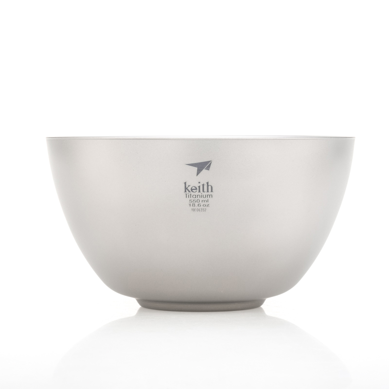 Camping Cooking Dishes - Keith Titanium Double Wall Bowls Soup