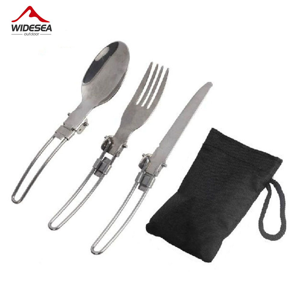 Camping Cooking Cutlery Set - 3 pcs 1 set Portable Outdoor