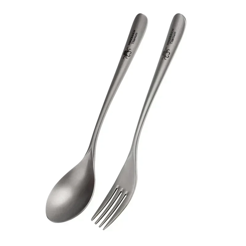 Camping Cooking Cutlery Set - HWZBBEN Titanium Outdoor Camping Tableware Chopsticks