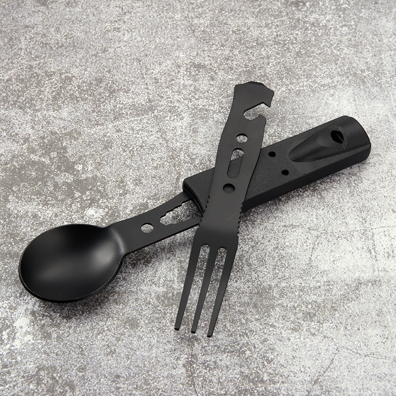 Stainless Steel Camping Cutler - Camping Cooking Cutlery Set ulasan dan harga