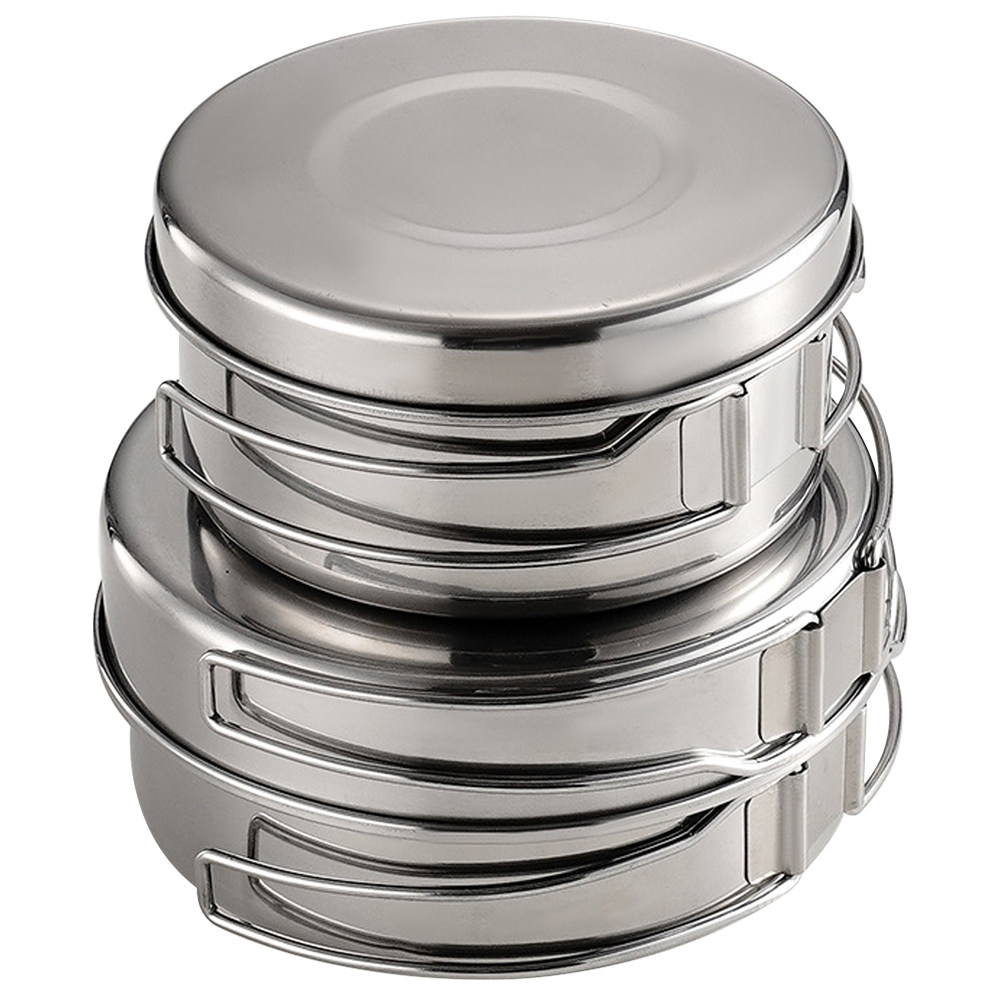1Set Stainless Steel Camping C - Camping Cooking Set Stainless Steel ulasan dan harga