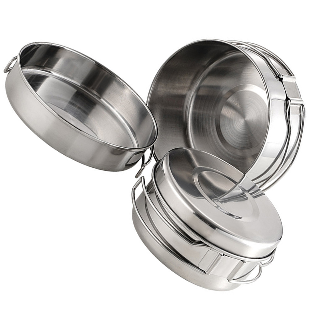 1Set Stainless Steel Camping C - Camping Cooking Set Stainless Steel ulasan dan harga