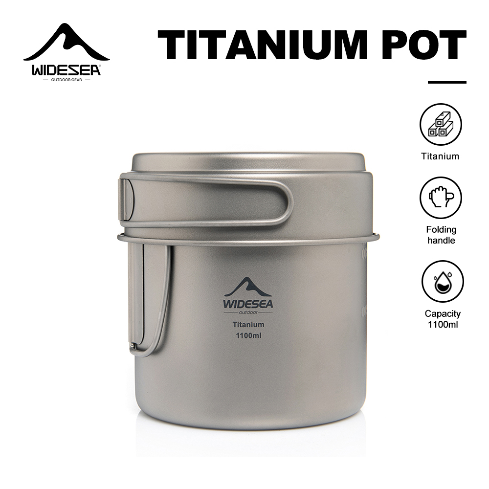 Widesea Ultralight Titanium Ca - Camping Cooking Set Stainless Steel ulasan dan harga