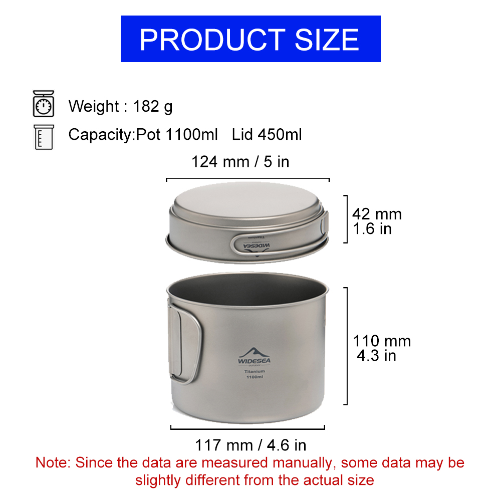 Widesea Ultralight Titanium Ca - Camping Cooking Set Stainless Steel ulasan dan harga