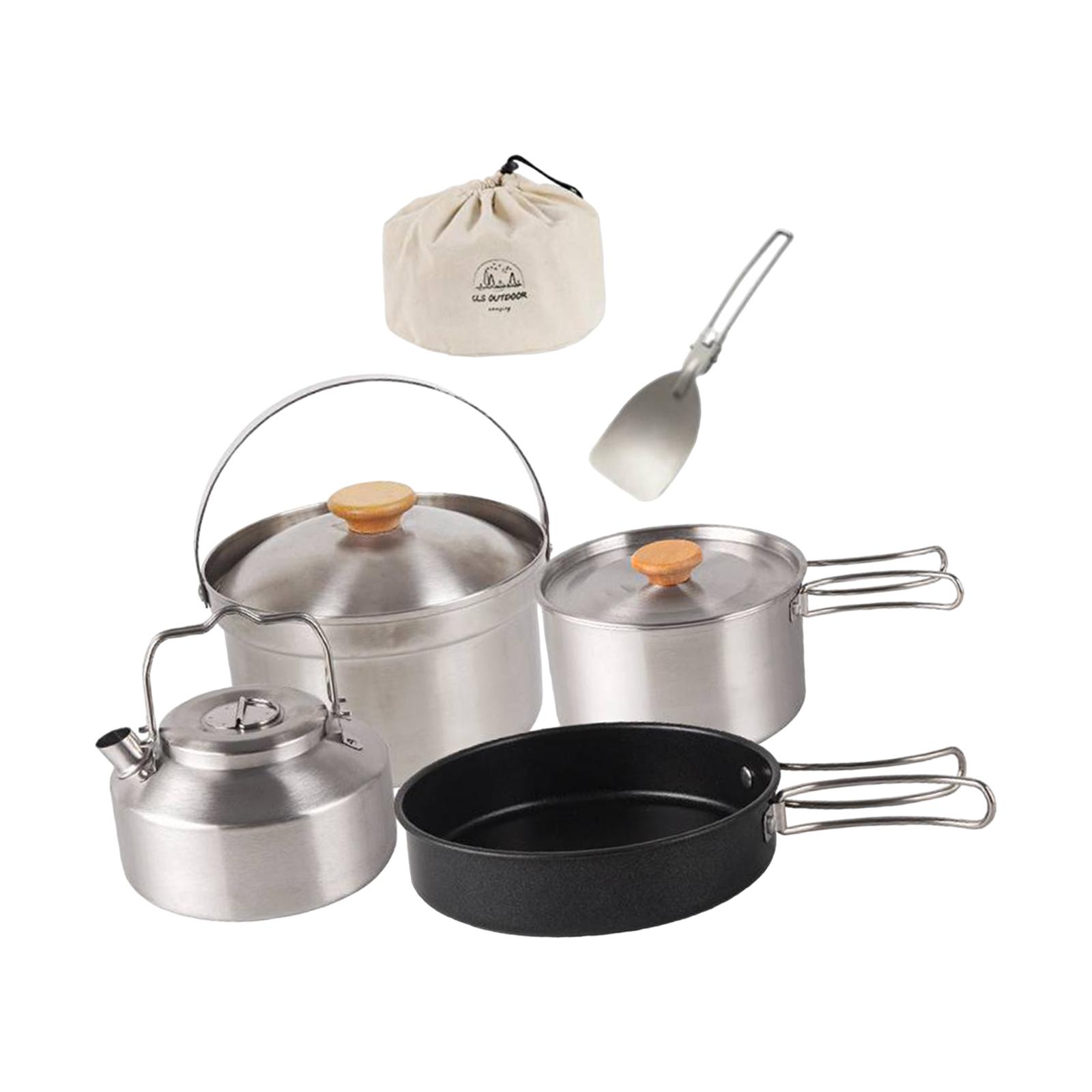 Camping Cookware Cook Gear Por - Camping Cooking Set With Kettle ulasan dan harga