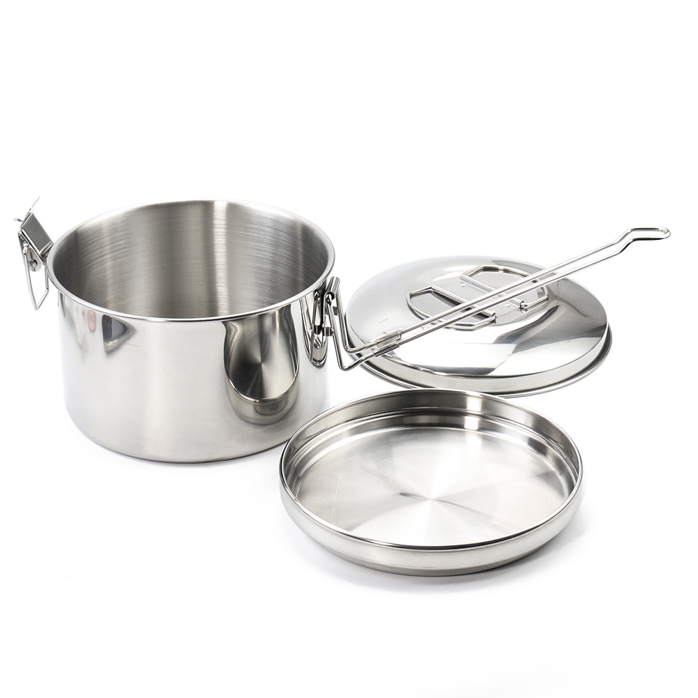 Stainless Steel Camping Hangin - Camping Hanging Cooking Pot ulasan dan harga