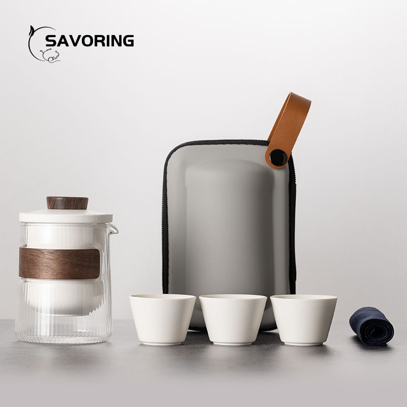 Simple Chinese Ceramic Tea Set - Camping Cooking Sets ulasan dan harga