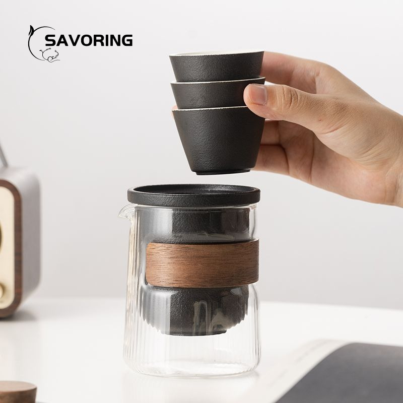 Simple Chinese Ceramic Tea Set - Camping Cooking Sets ulasan dan harga