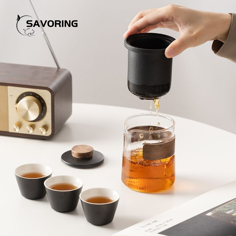 Simple Chinese Ceramic Tea Set - Camping Cooking Sets ulasan dan harga