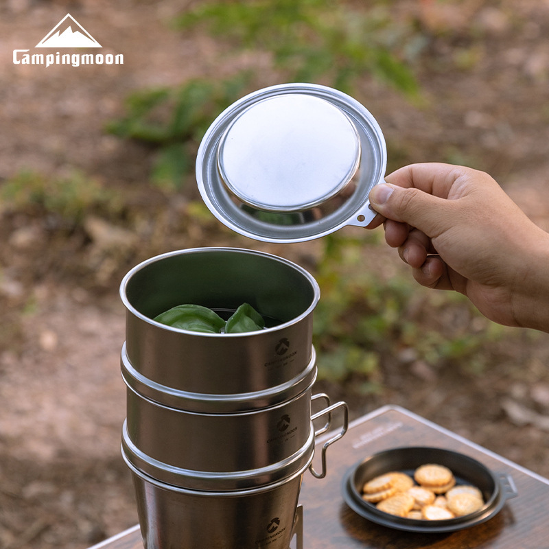 CAMPINGMOON S-SD Thickened Sta - Camping Cooking Dishes ulasan dan harga