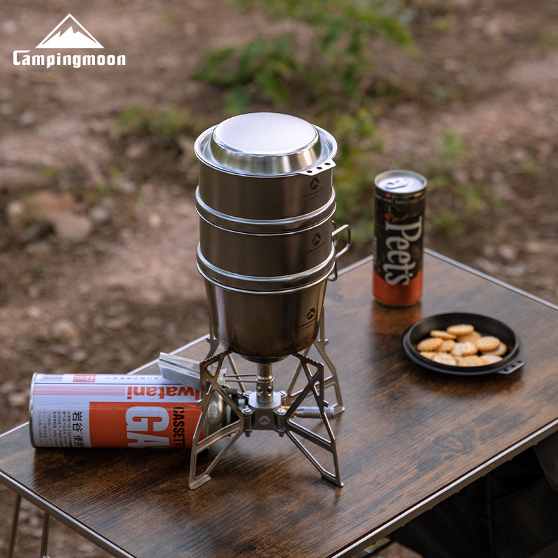 CAMPINGMOON S-SD Thickened Sta - Camping Cooking Dishes ulasan dan harga
