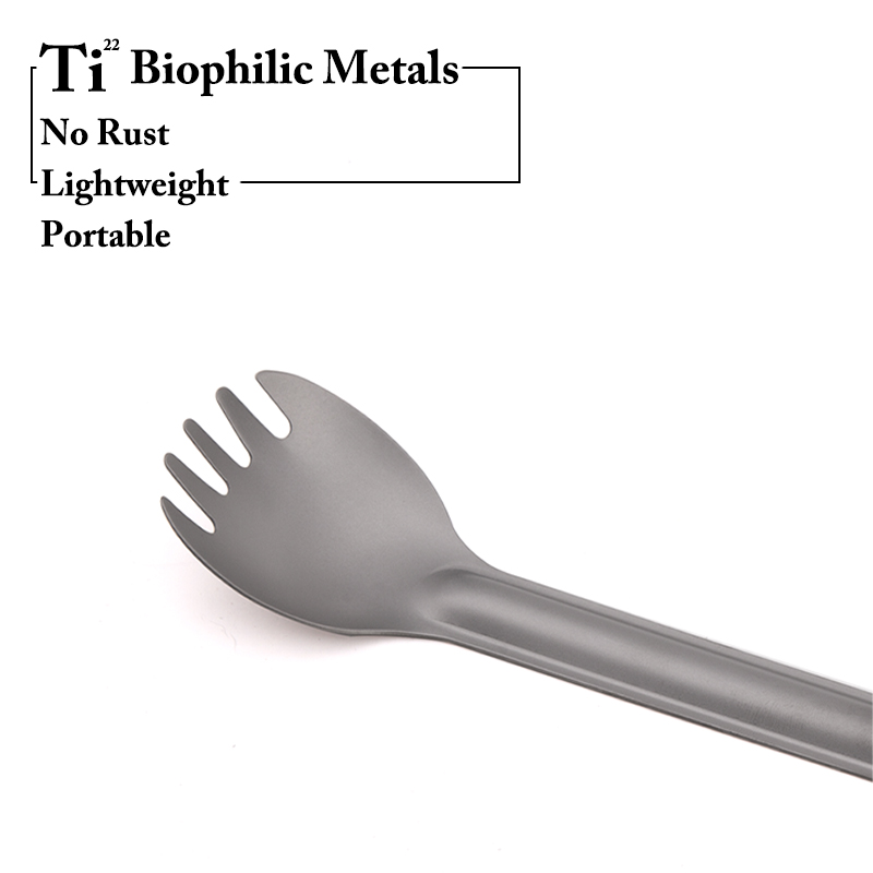 TiTo Titanium Spork Spoon Long - Camping Cooking Gadgets ulasan dan harga