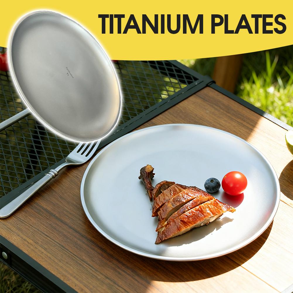 1/2Pcs Titanium Outdoor Campin - Camping Cooking Dishes ulasan dan harga