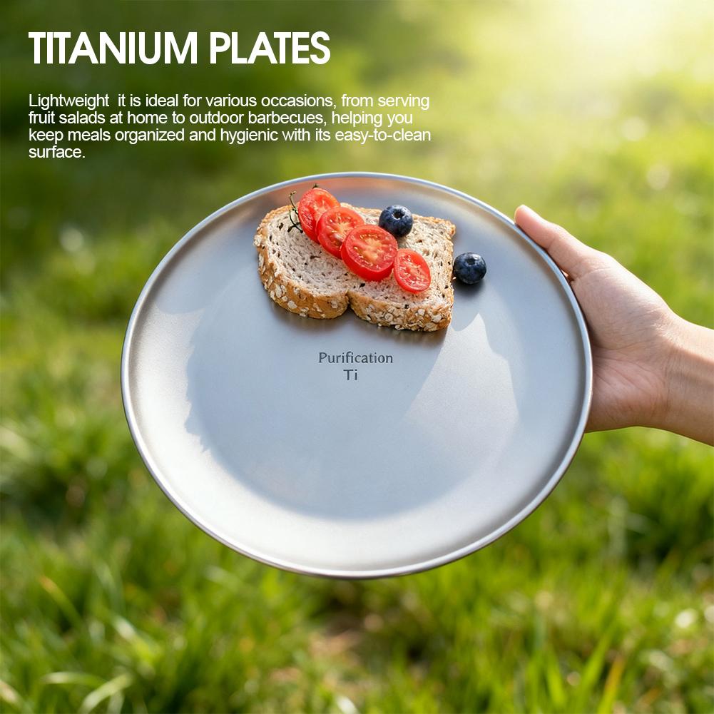 1/2Pcs Titanium Outdoor Campin - Camping Cooking Dishes ulasan dan harga