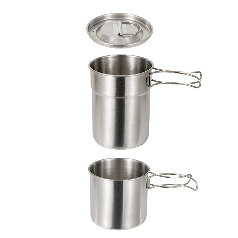 2Pcs/Set Camping Kettle Stainl - Camping Cooking Set With Kettle ulasan dan harga