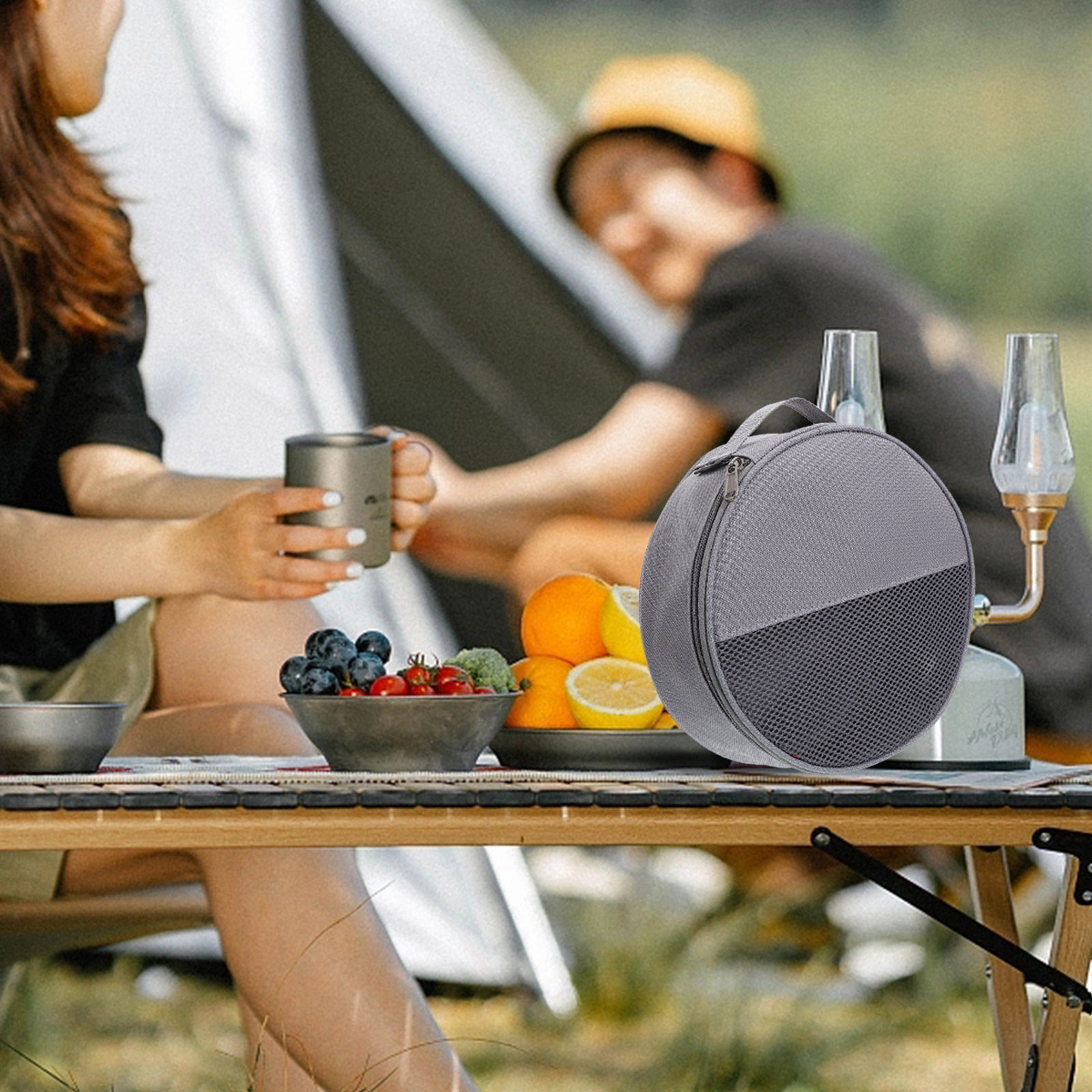 Picnic Tableware Bag Spacious  - Camping Cooking Dishes ulasan dan harga