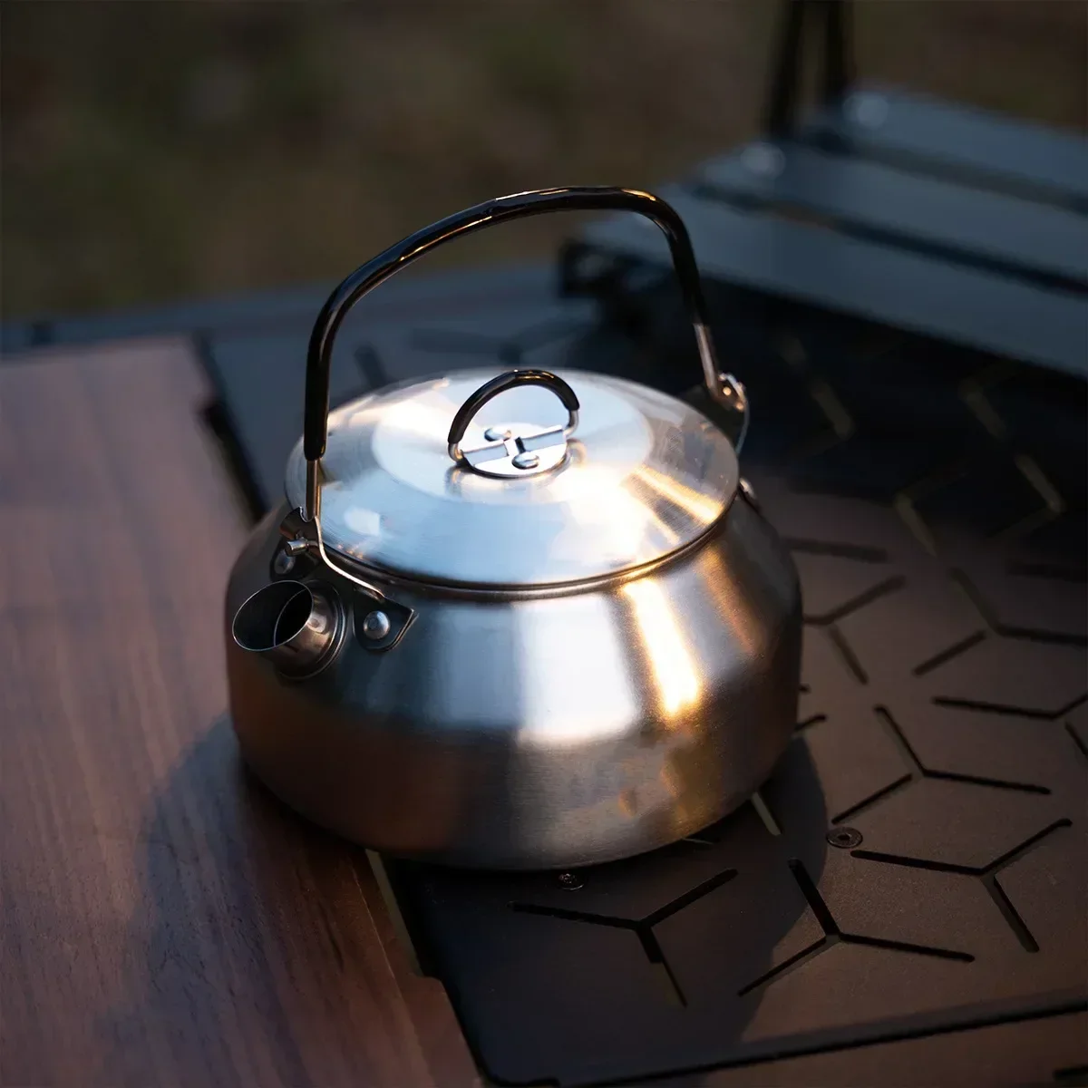 Stainless Steel Kettle 0.8L Po - Camping Cooking Set Stainless Steel ulasan dan harga