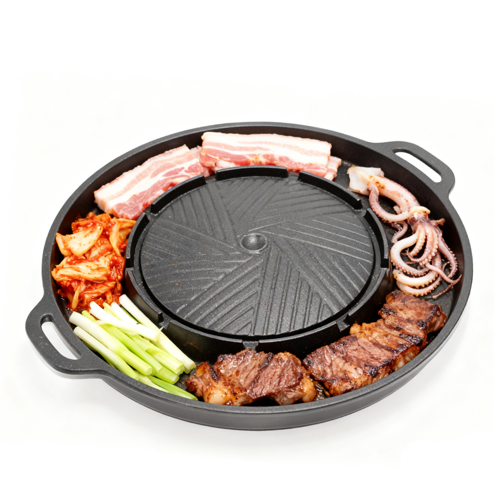 KOSUN Korean BBQ Grill Pan 2 i - Camping Cooking Tray ulasan dan harga