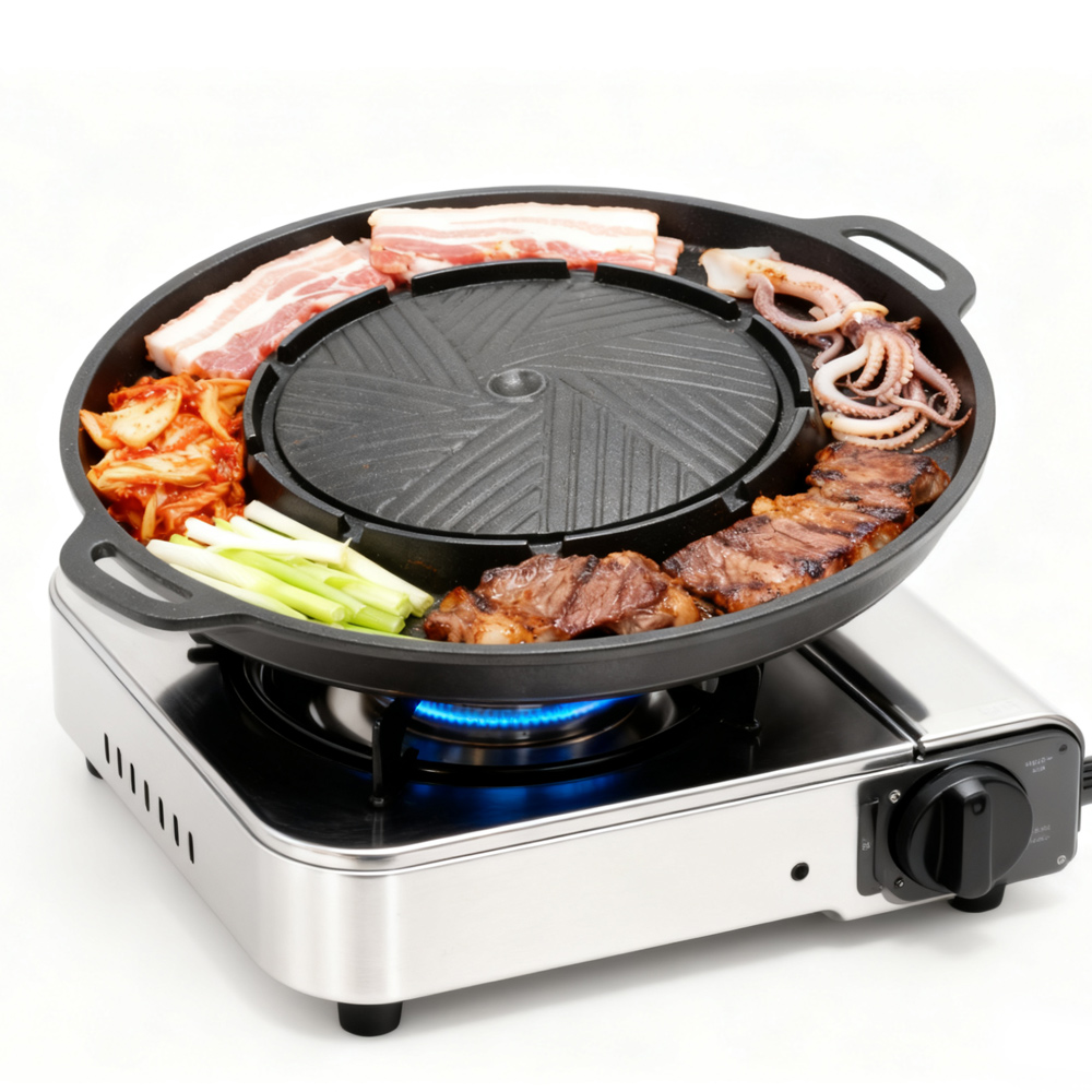 KOSUN Korean BBQ Grill Pan 2 i - Camping Cooking Tray ulasan dan harga