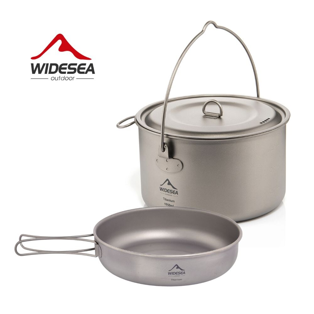 Widesea Camping Tableware Tita - Camping Cooking Set Stainless Steel ulasan dan harga