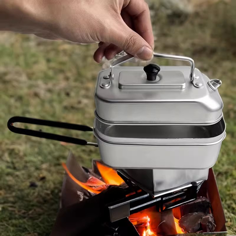 Ultralight Portable Picnic Cam - Camping Cooking Set Stainless Steel ulasan dan harga