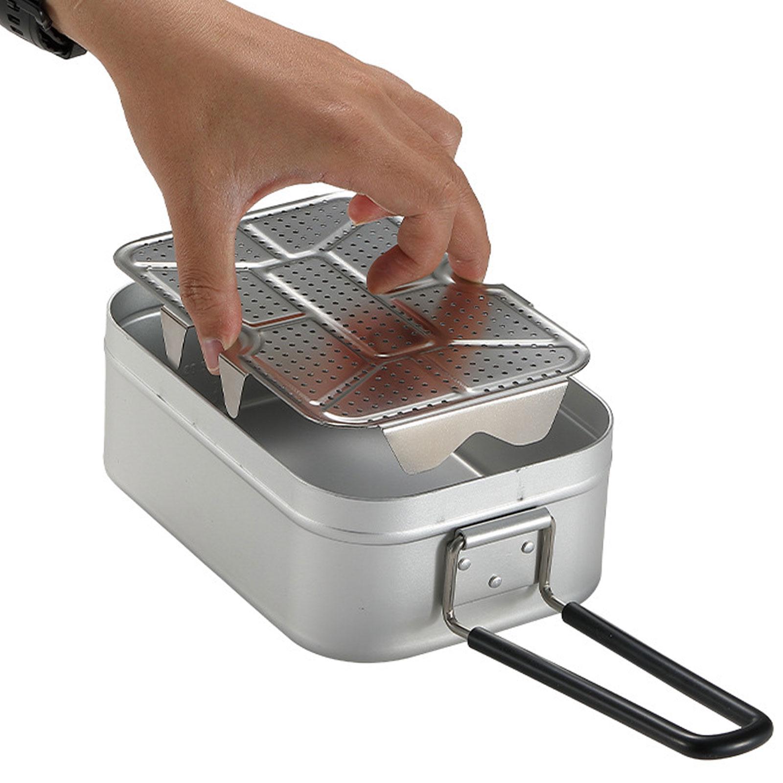 Outdoor Camping Steam Tray Mes - Camping Cooking Tray ulasan dan harga