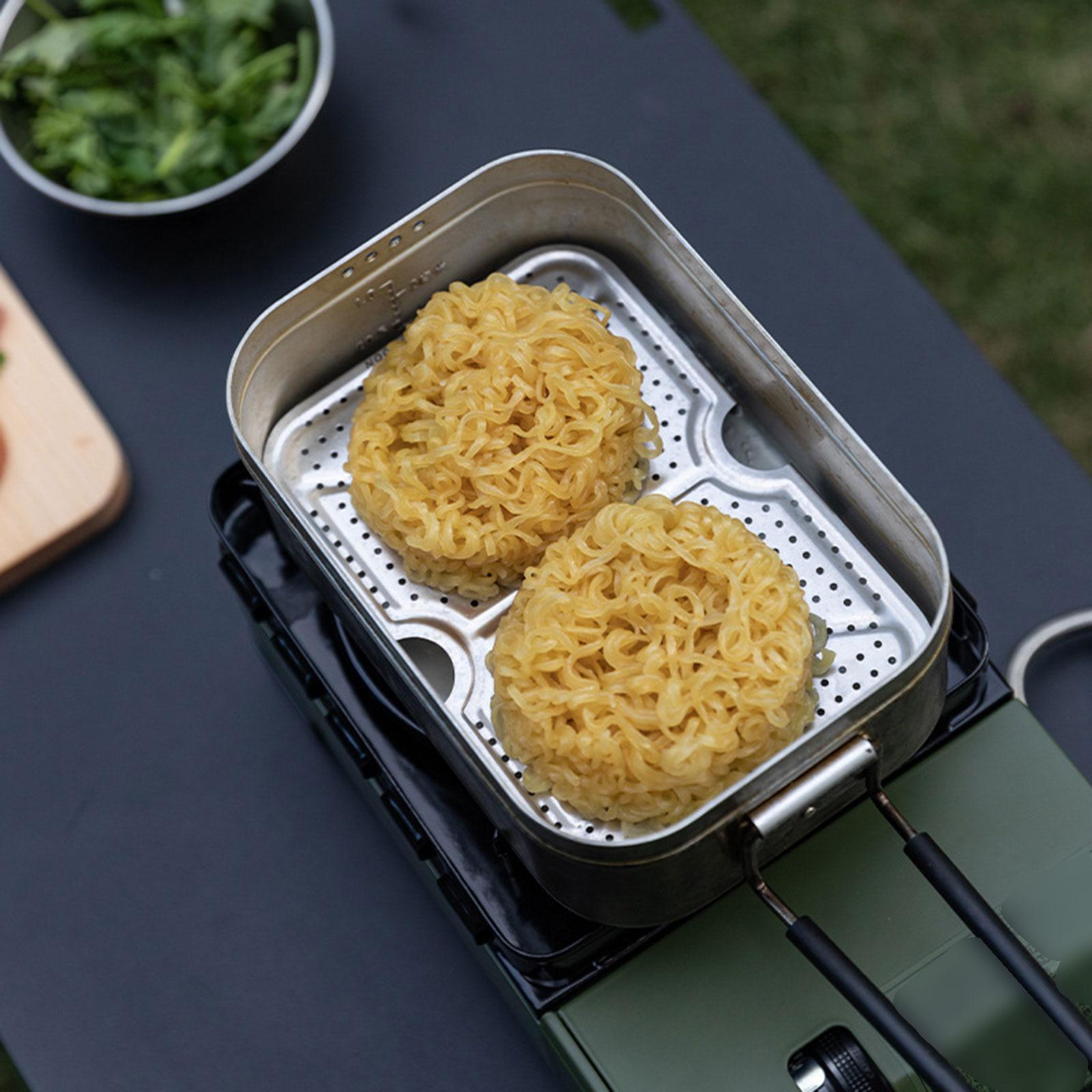 Outdoor Camping Steam Tray Mes - Camping Cooking Tray ulasan dan harga