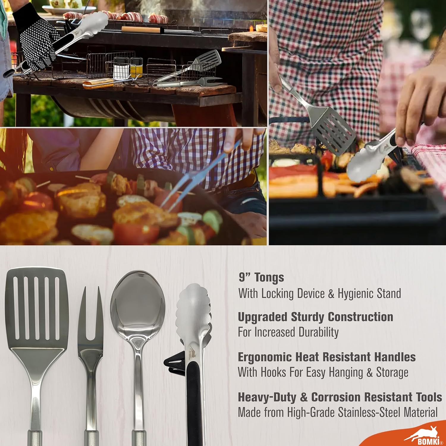 Camping BBQ Cooking Utensils S - Camping Cooking Essentials Kit ulasan dan harga