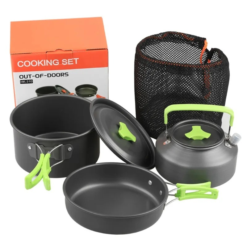 Camping Cooking Set, Outdoor K - Camping Cooking Set With Kettle ulasan dan harga