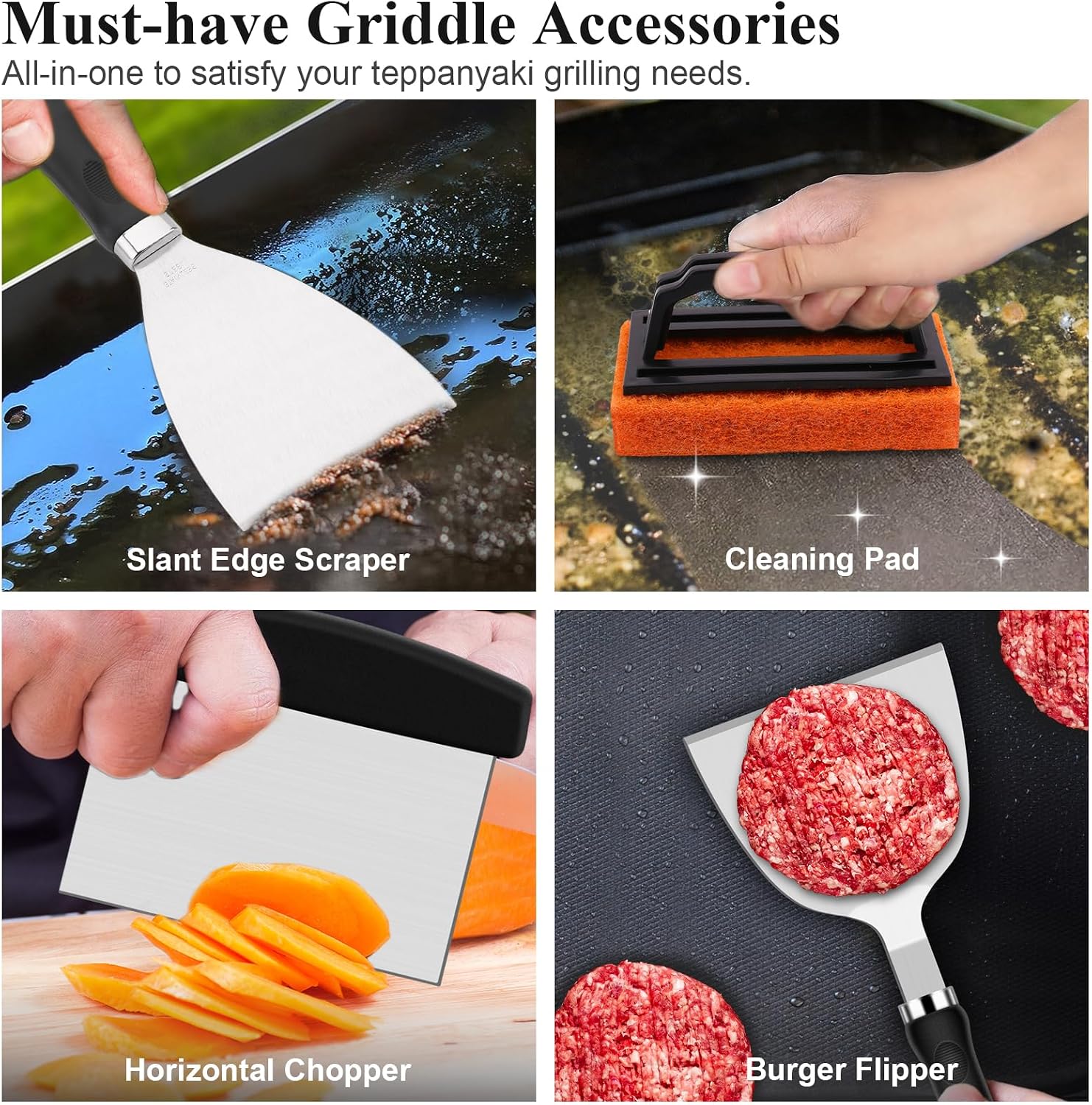 27Pcs Flat Top Griddle Accesso - Camping Cooking Gifts ulasan dan harga
