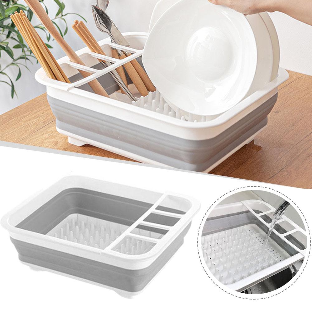 Foldable Dish Drainer Bowl Rac - Camping Cooking Tray ulasan dan harga