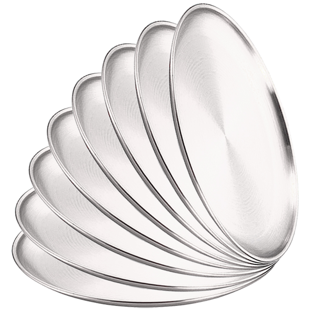 8Pcs Metal Dining Dish Stainle - Camping Cooking Tray ulasan dan harga