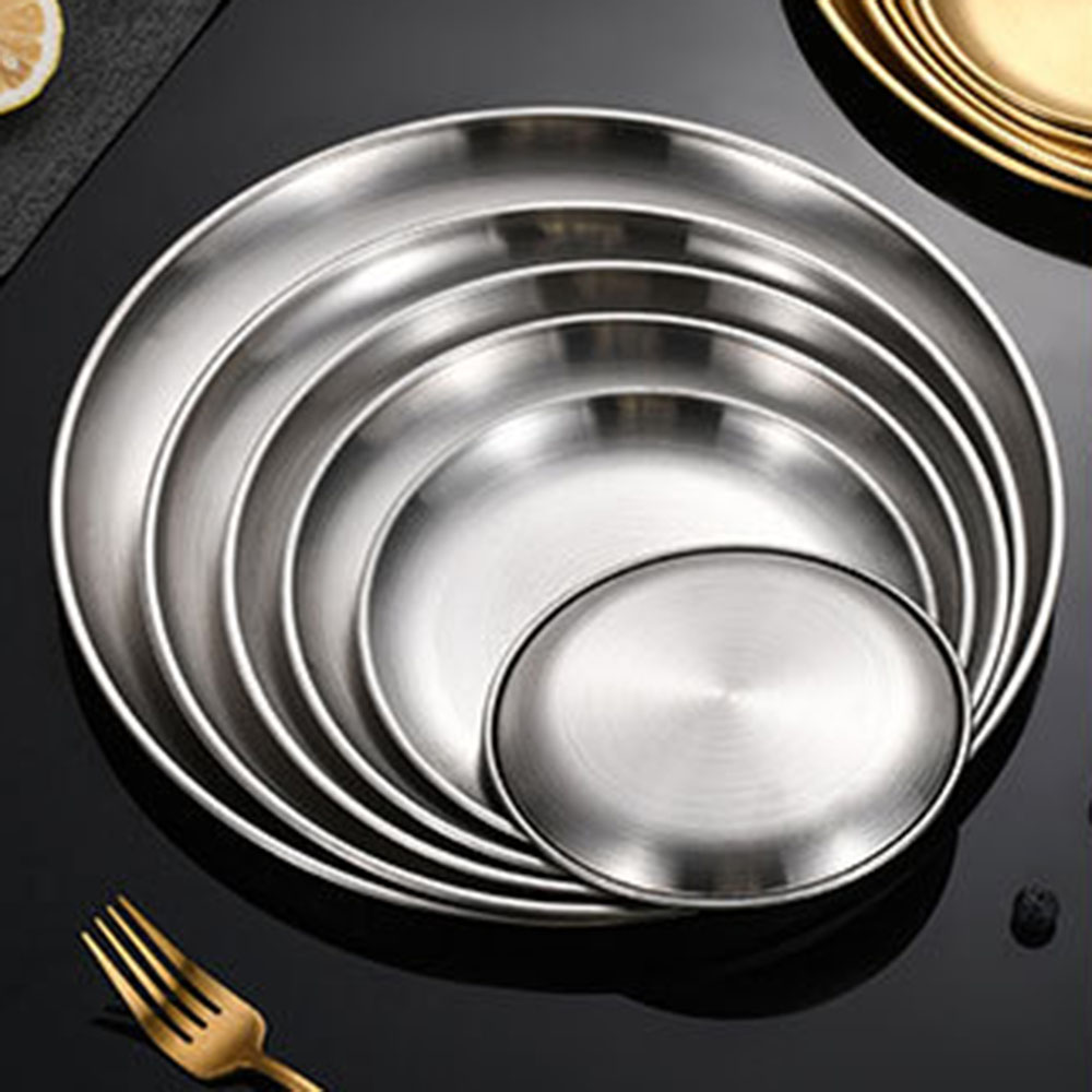8Pcs Metal Dining Dish Stainle - Camping Cooking Tray ulasan dan harga
