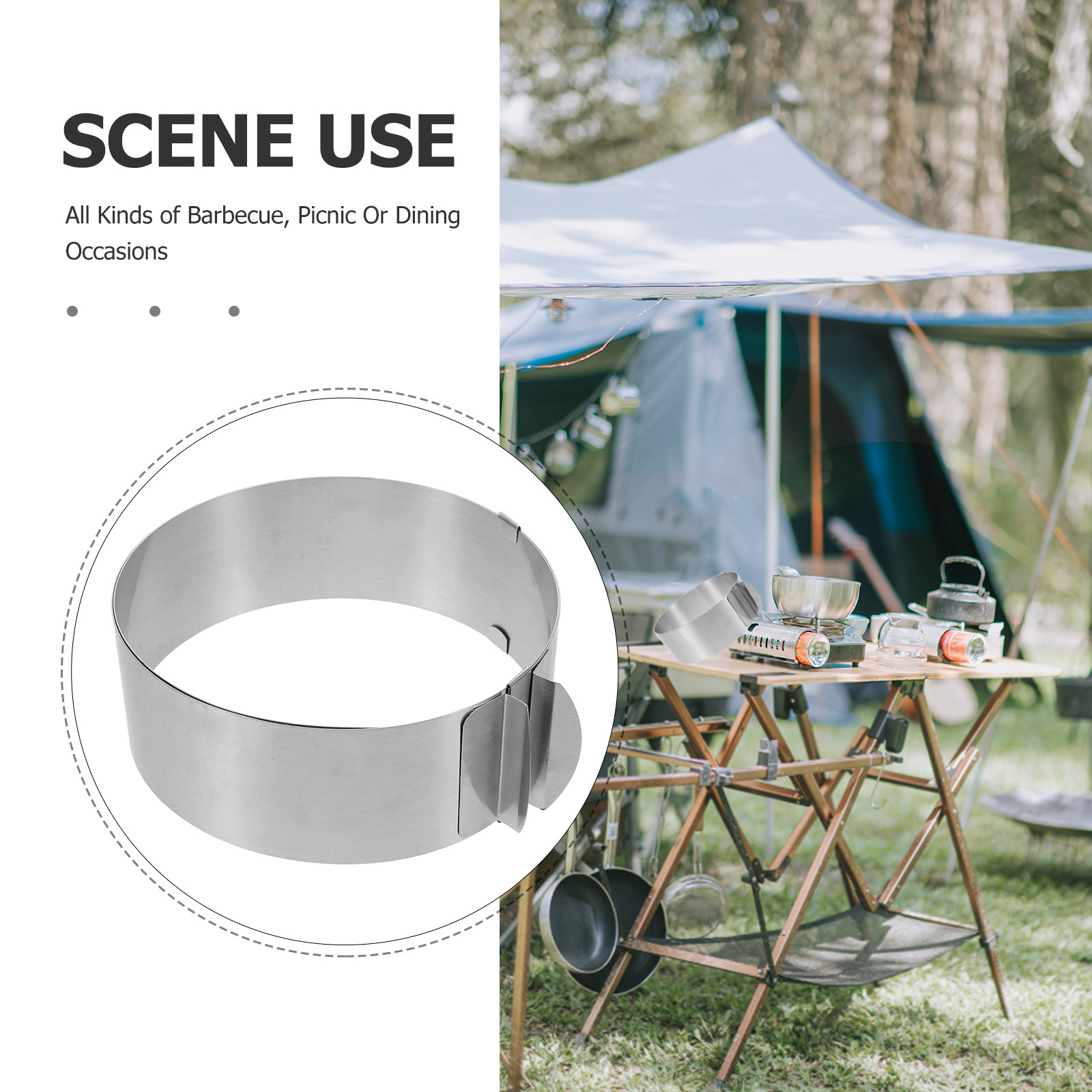 Adjustable Camping Stove Winds - Camping Cooking Wind Blocker ulasan dan harga
