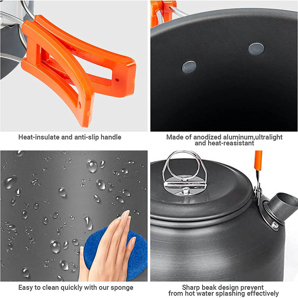 1pcs/1set Camping Cookware Kit - Camping Cooking Equipment Bag ulasan dan harga