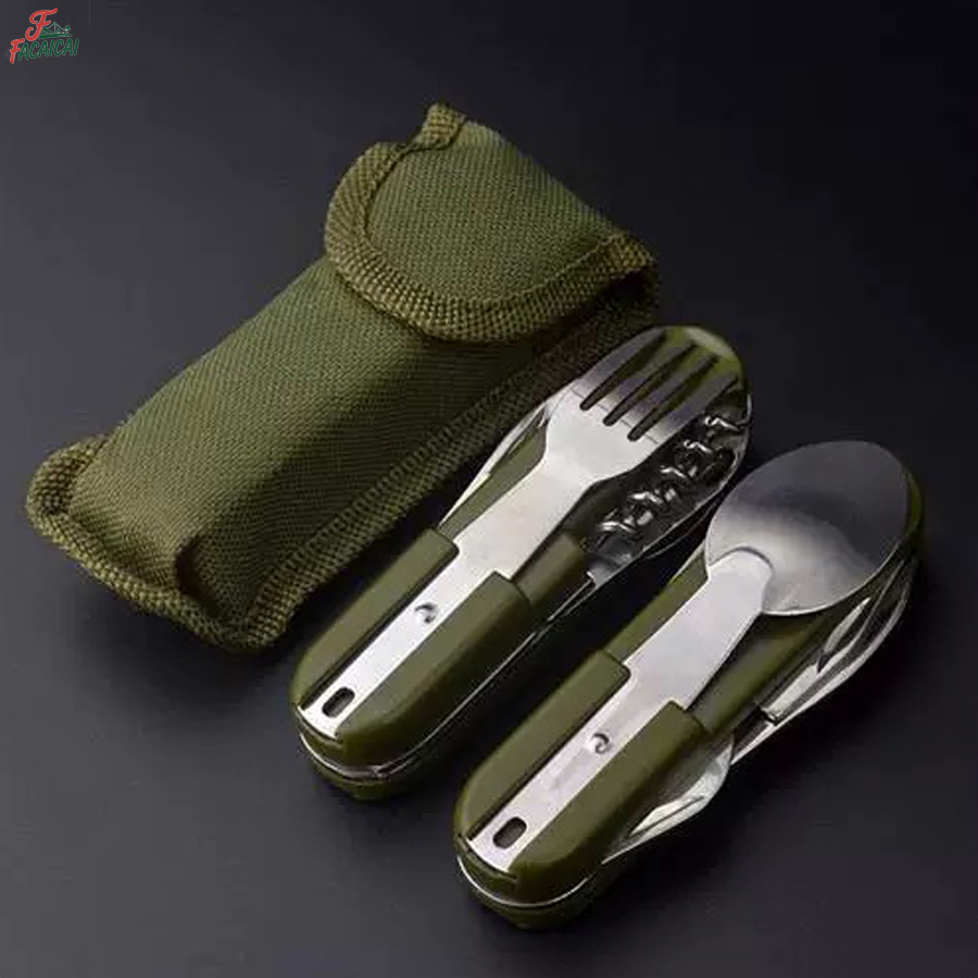 Camping Gear 5-in-1 Stainless  - Camping Cooking Set Stainless Steel ulasan dan harga