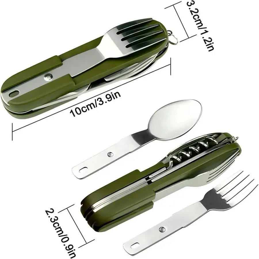 Camping Gear 5-in-1 Stainless  - Camping Cooking Set Stainless Steel ulasan dan harga