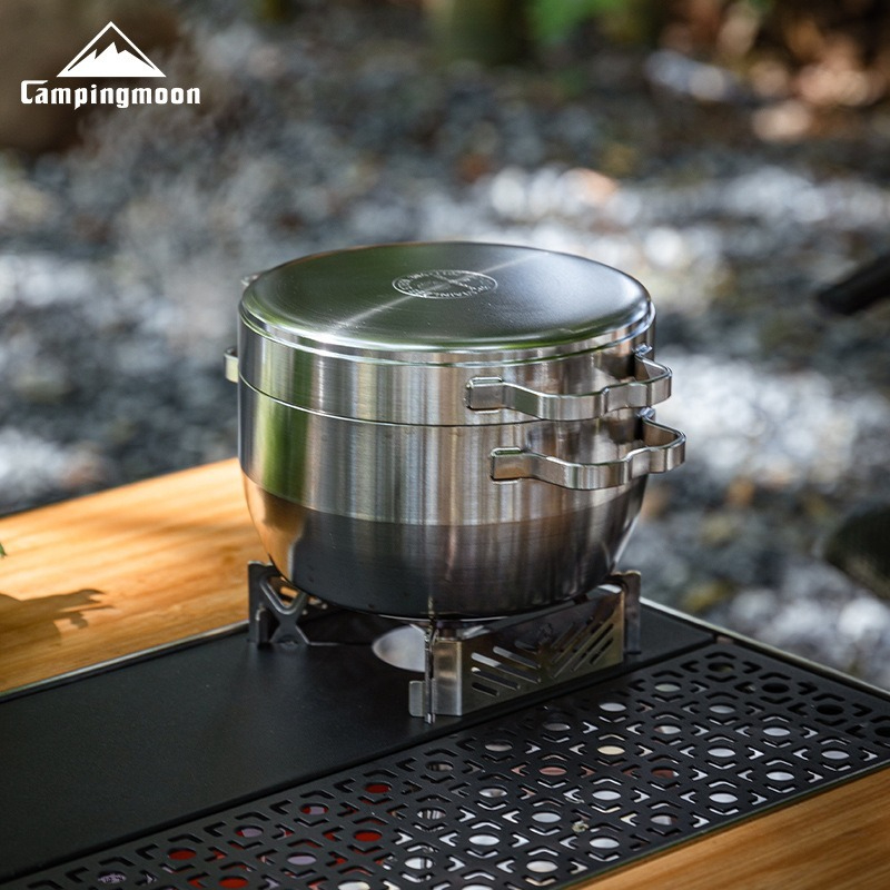 DO-25 thickened stainless stee - Camping Hanging Cooking Pot ulasan dan harga
