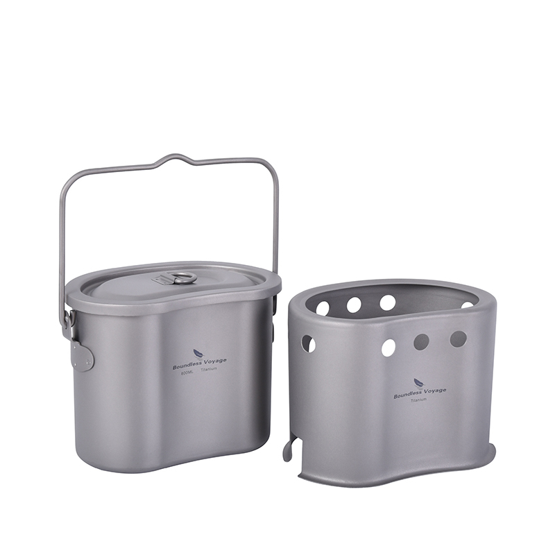 Boundless Voyage Titanium Cook - Camping Hanging Cooking Pot ulasan dan harga