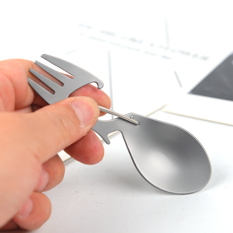 Multi-functional Titanium Allo - Camping Cooking Cutlery Set ulasan dan harga