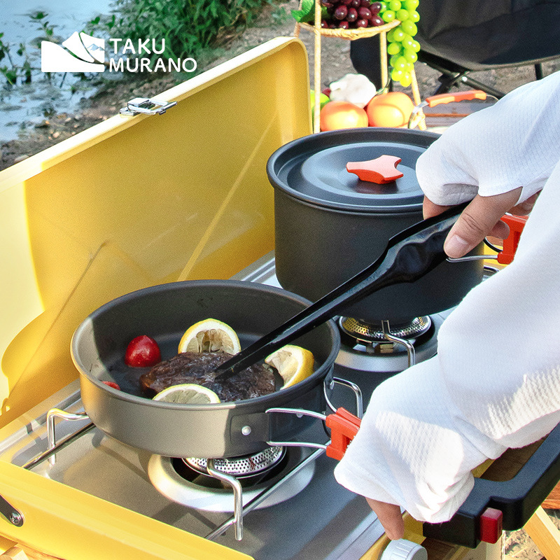 Camping Cookware Set Outdoor C - Camping Cooking Set Stainless Steel ulasan dan harga