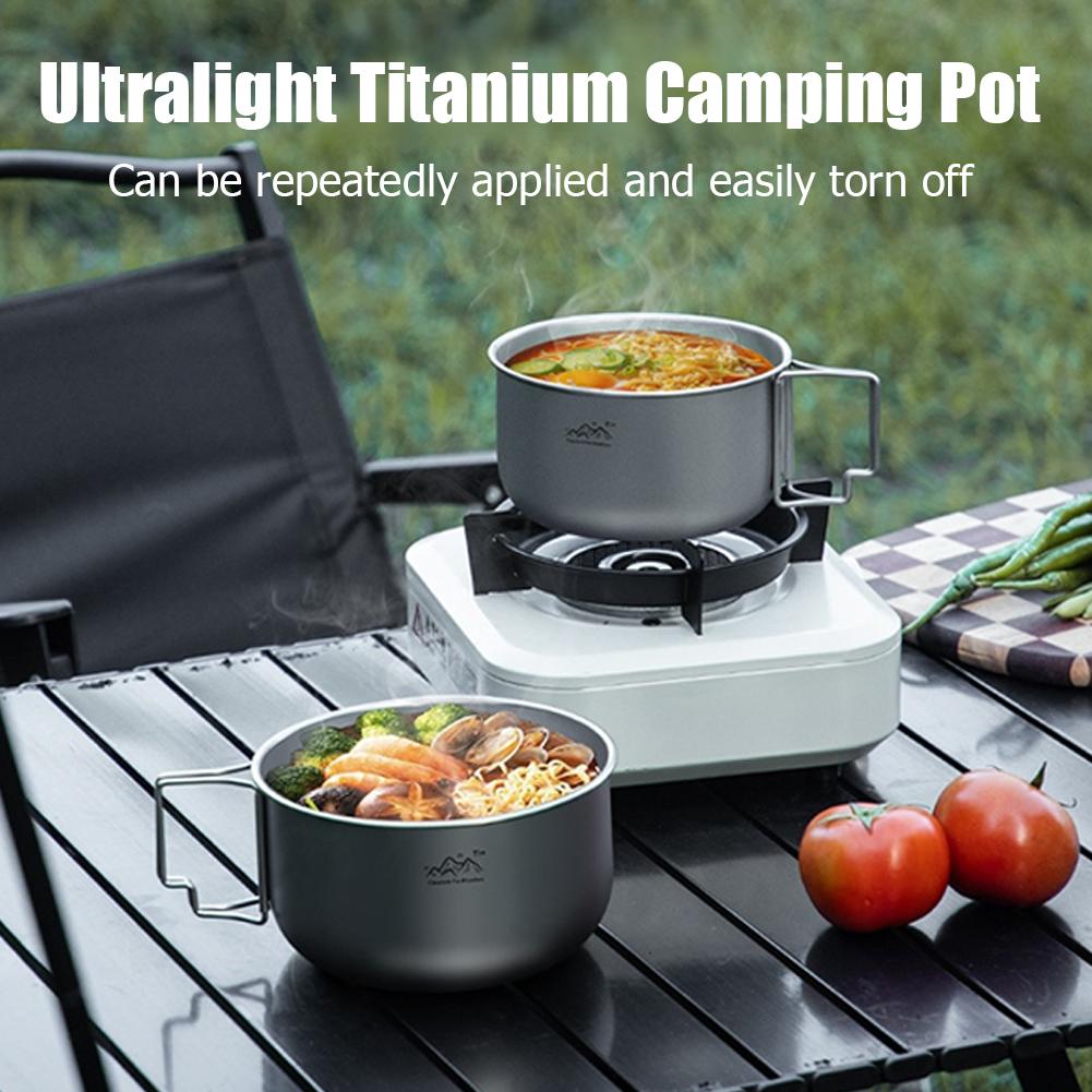Ultralight Titanium Backpackin - Camping Cooking Set Stainless Steel ulasan dan harga