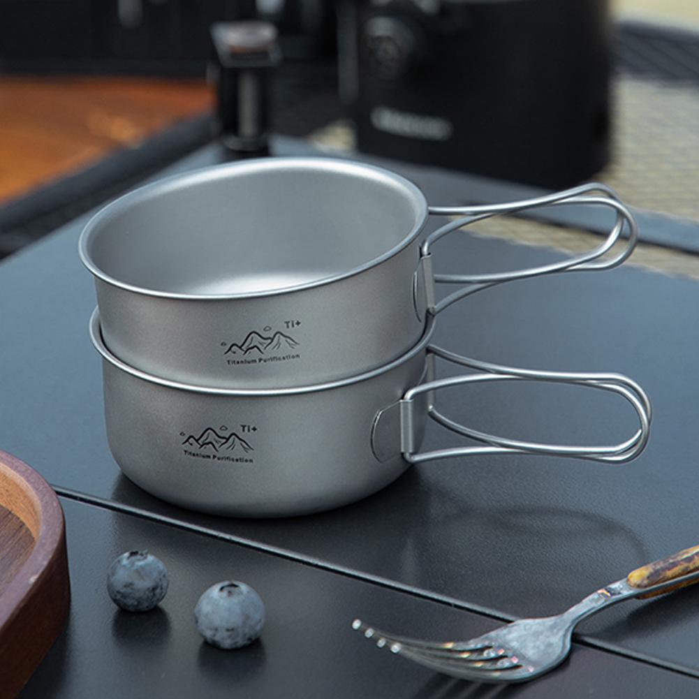 Ultralight Titanium Backpackin - Camping Cooking Set Stainless Steel ulasan dan harga
