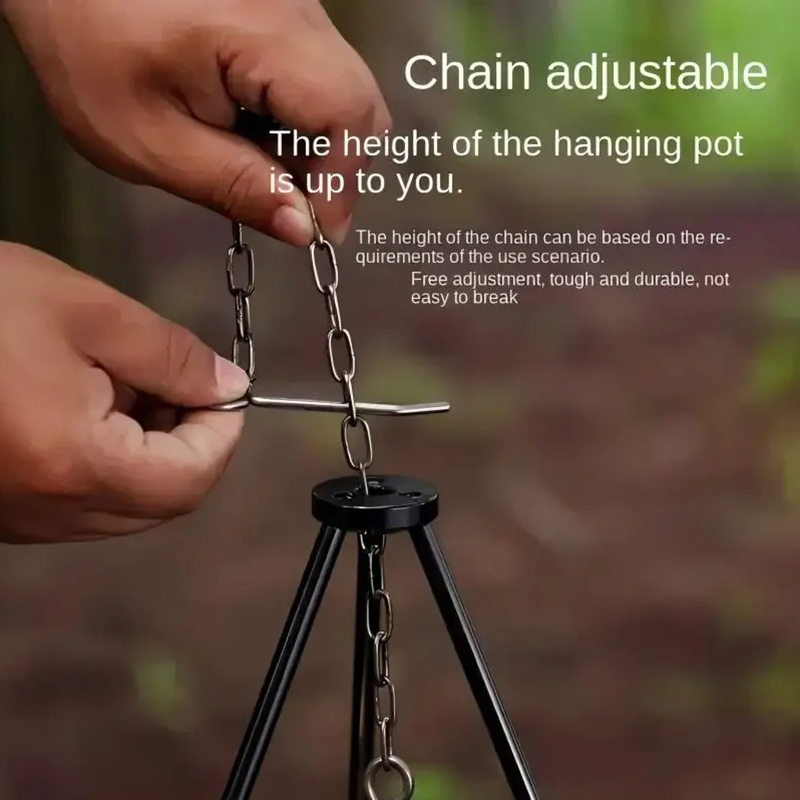 SSUNTAK Portable Detachable Ca - Camping Hanging Cooking Pot ulasan dan harga