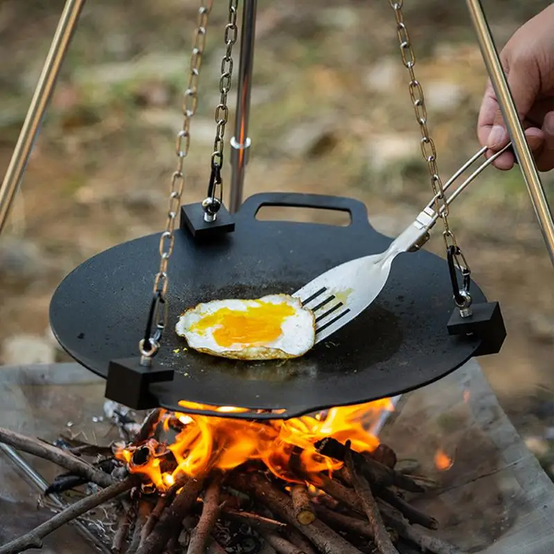 Aluminum Camping Bonfire Tripo - Camping Hanging Cooking Pot ulasan dan harga
