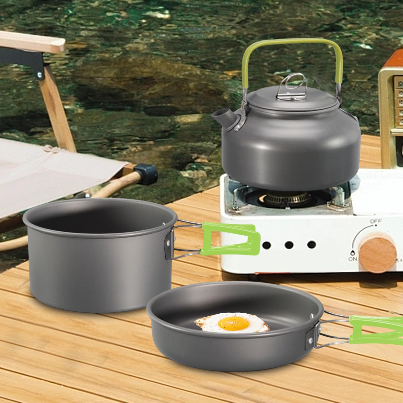 Camping Cookware Camping Cook  - Camping Cooking Set With Kettle ulasan dan harga